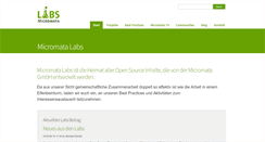 Desktop Screenshot of labs.micromata.de