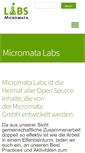 Mobile Screenshot of labs.micromata.de