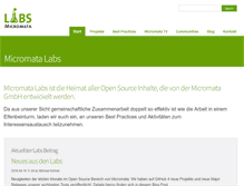 Tablet Screenshot of labs.micromata.de